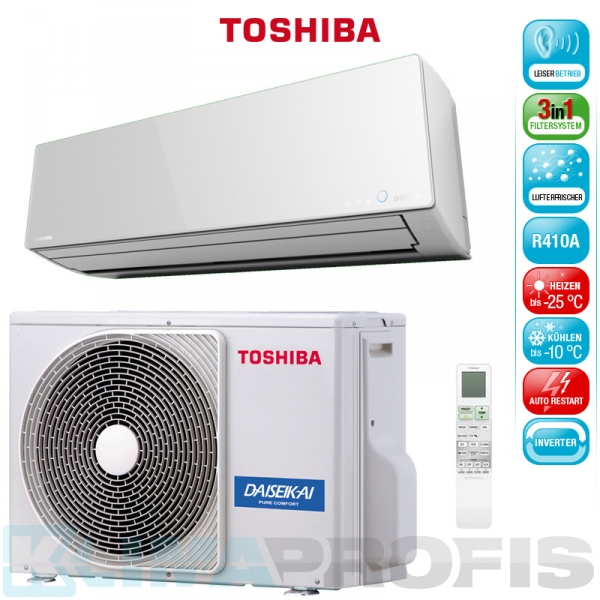 Toshiba Super Daiseikai 8 RAS 10G2AVP-E Wandklimageräte Set - 3,5 kW