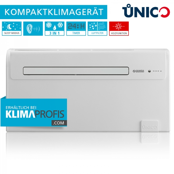 Unico Air 8 HP Wand-Truhenklimagerät - 1,8 kW, Kompaktklimagerät