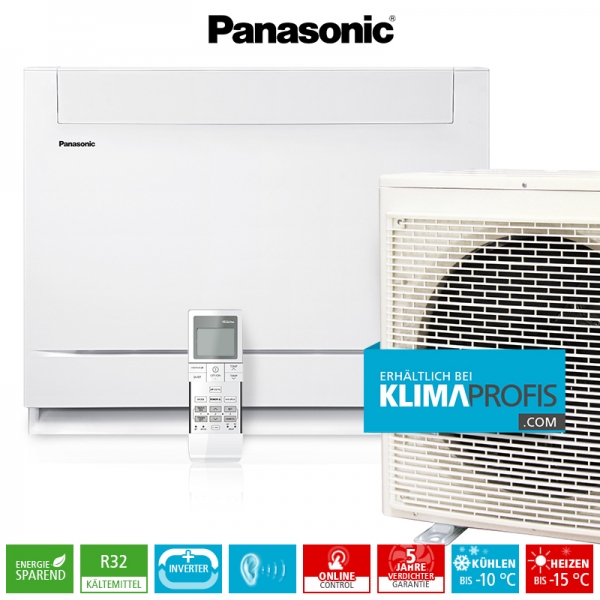 Panasonic Mini-Standtruhe CS-Z50UFEAW R32 Inverter Plus Klimageräte-Set - 5,7 kW