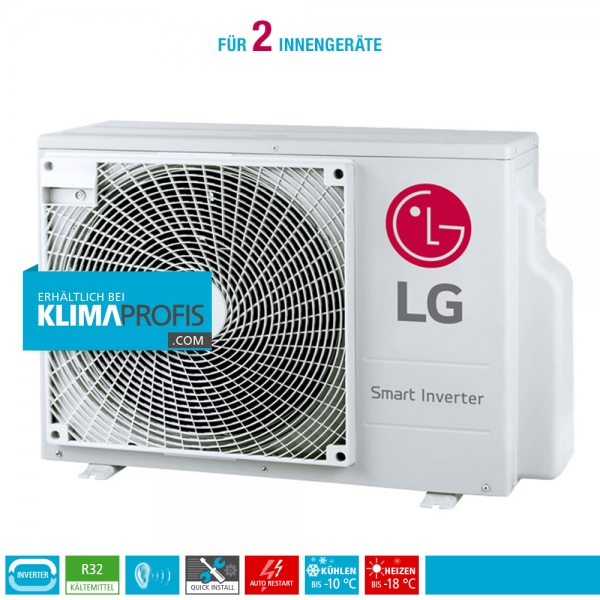 LG MU2R15 Multisplit Smart Inverter Außengerät 4,72 kW für 2 Innengeräte