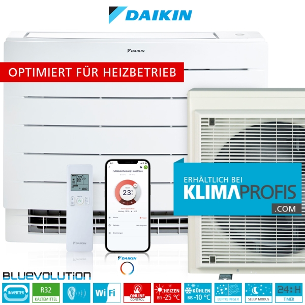 Daikin Perfera FVXM35A ColdRegion R32 WiFi Inverter Truhenklimageräte Set - 4,3 kW