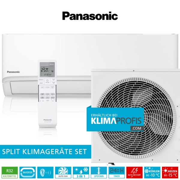 Panasonic CS-TZ50WKE R32 WiFi Standard Inverter Klimageräte-Set - 5,6 kW