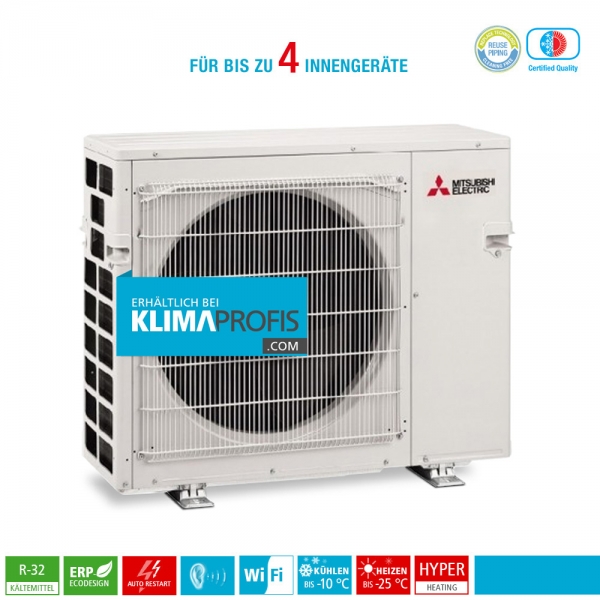 Mitsubishi MXZ-4F83VFHZ Hyper Heating Multisplit Inverter Außengerät 8,4 kW für 2-4 Innengeräte