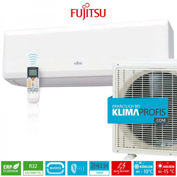 Fujitsu Basic R32 Wandklimageräte Set - 07KPCA - 2,8 kW