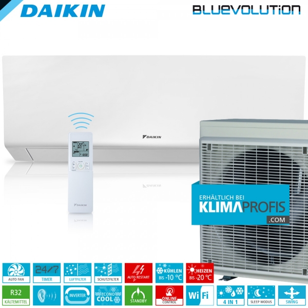 Daikin Perfera FTXM60R R32 WiFi Inverter Wand-Klimageräte-Set 7 kW
