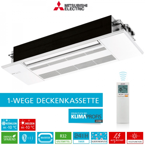 Mitsubishi MLZ-KP25VF Multi-Split Inverter 1-Wege-Deckenkassette - 2,5 kW
