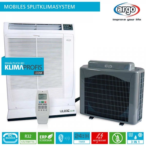 Argo Ulisse 13 DCI ECO mobiles R32 Splitklimagerät Inverter - 4 kW