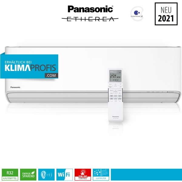 Panasonic Etherea CS-MZ16ZKE WiFi R32 Multisplit Wandklimagerät - 1,6 kW