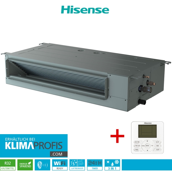 Hisense AUD71UX4 Multisplit Kanalklimagerät, R32 - 7,2 kW