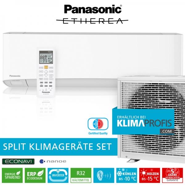 Panasonic Etherea CS-Z7SKEW R32 Inverter Plus Klimageräte-Set - 2,4 kW