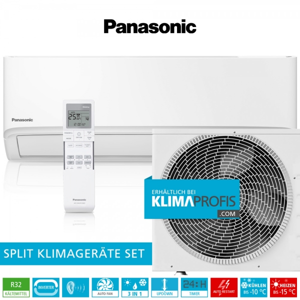 Panasonic CS-TZ35WKE R32 WiFi Standard Inverter Klimageräte-Set - 3,9 kW