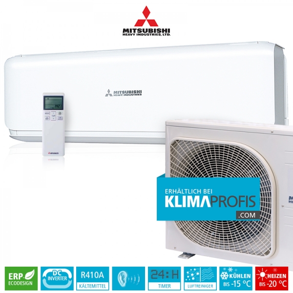 Mitsubishi Heavy SRK20ZSX-W Inverter Wandklimageräte-Set - 3,2 kW