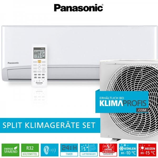 Panasonic CS-TZ20TKEW-1 R32 Standard Inverter Klimageräte-Set - 2,4 kW