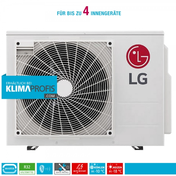 LG MU4R25 Multisplit Smart Inverter Außengerät 8,5 kW für 2-4 Innengeräte