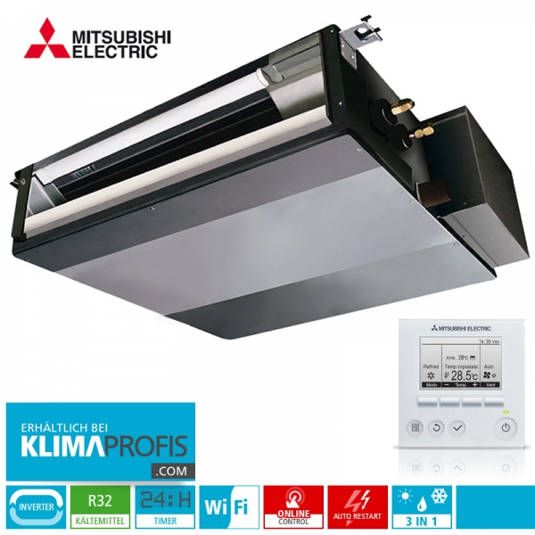 Mitsubishi SEZ-M35DA Multi Split Inverter Kanaleinbauklimagerät - 3,9 kW inkl. Kabelfernbedienung