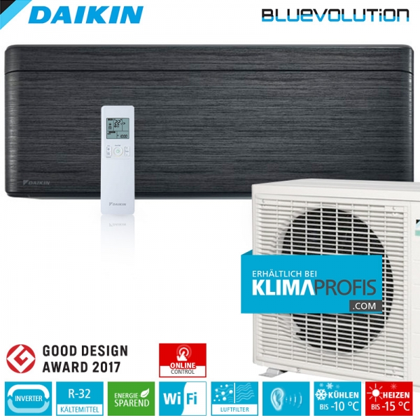 Daikin Stylish FTXA20A WiFi R32 Inverter Wand-Klimageräte-Set 2 kW