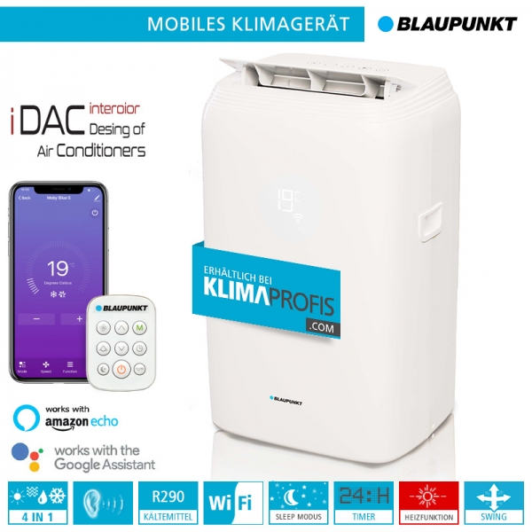 Mobiles Klimagerät Blaupunkt Moby Blue S 1111T WiFi - 3,2 kW
