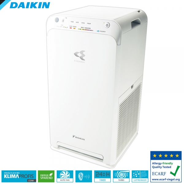 Daikin Luftreiniger MC55W mit Streamer-Technologie Klimatisierung, 330 m³ / h