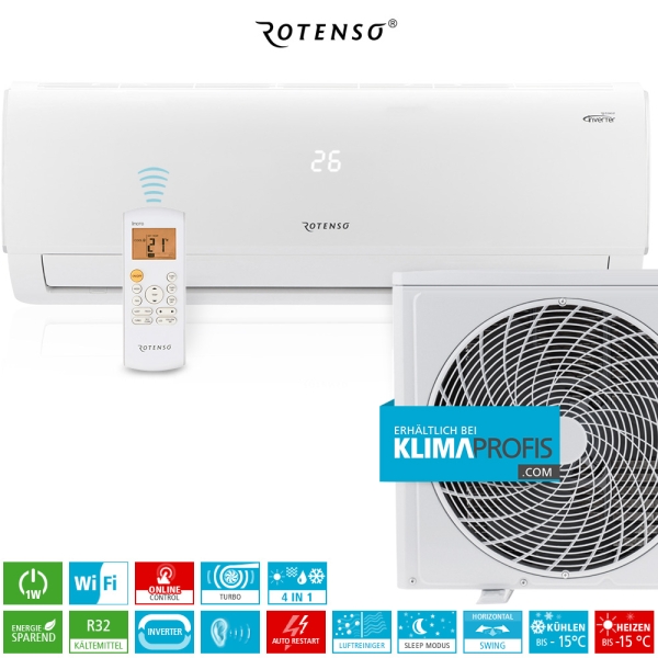 Rotenso Ukura U35Xi WiFi Inverter Wand-Klimageräte-Set - 4,16 kW