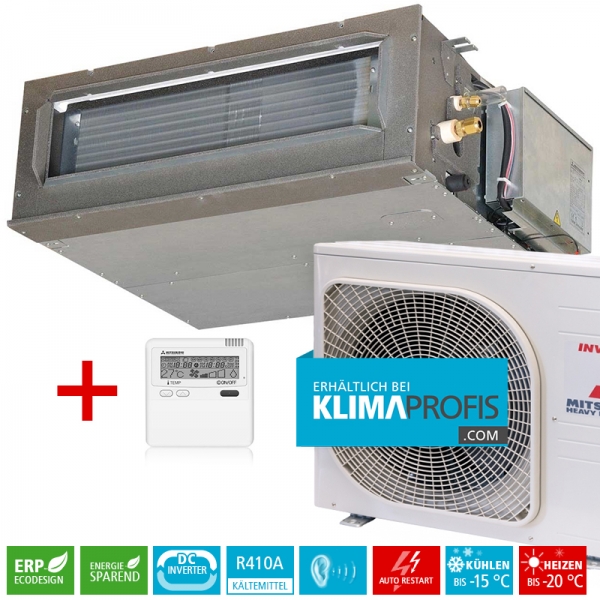 Mitsubishi Heavy FDUM 60 VF Inverter Kanalklimageräte-Set - 6,3 kW