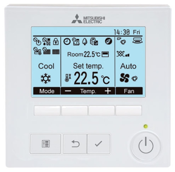 Mitsubishi Electric PAR-41MAA Design Kabelfernbedienung Deluxe