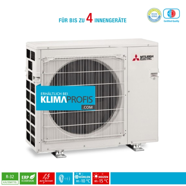 Mitsubishi Electric MXZ-4F72VF3 R32 Multisplit Inverter Außengerät 8,8 kW für 4 Innengeräte