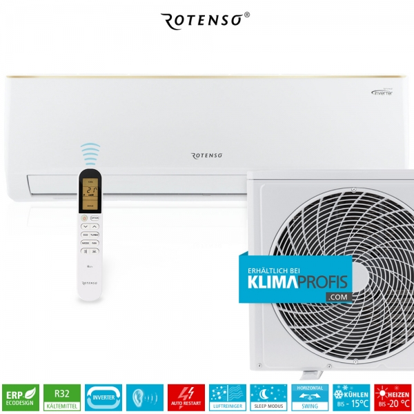 Rotenso Roni R26 Inverter Wand-Klimageräte-Set - 3,12 kW