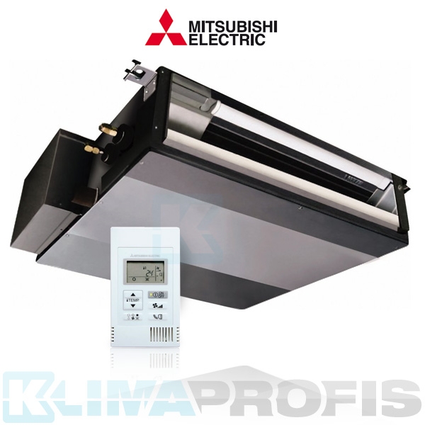 Mitsubishi SEZ-KD25VAQ Multi Split Inverter Kanaleinbauklimagerät - 3,2 kW inkl. Kabelfernbedienung