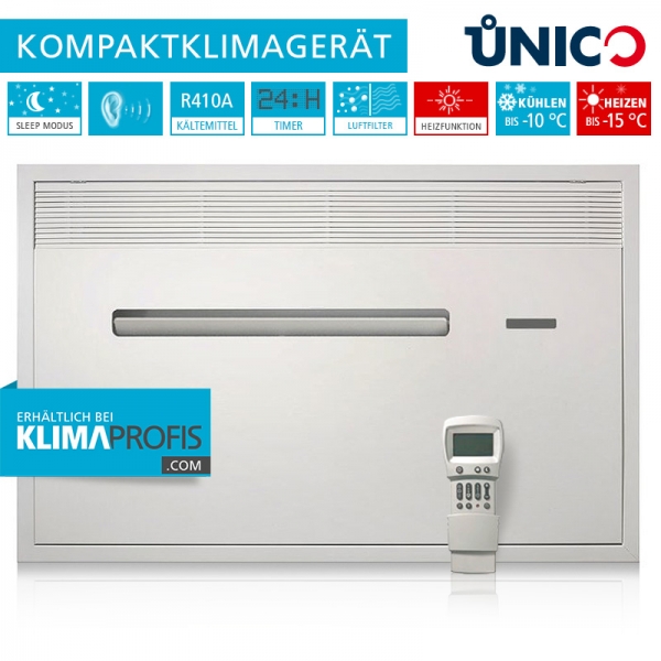 Unterputz-Klimagerät Unico Air 8 HP Wand-Truhenklimagerät - 1,8 kW