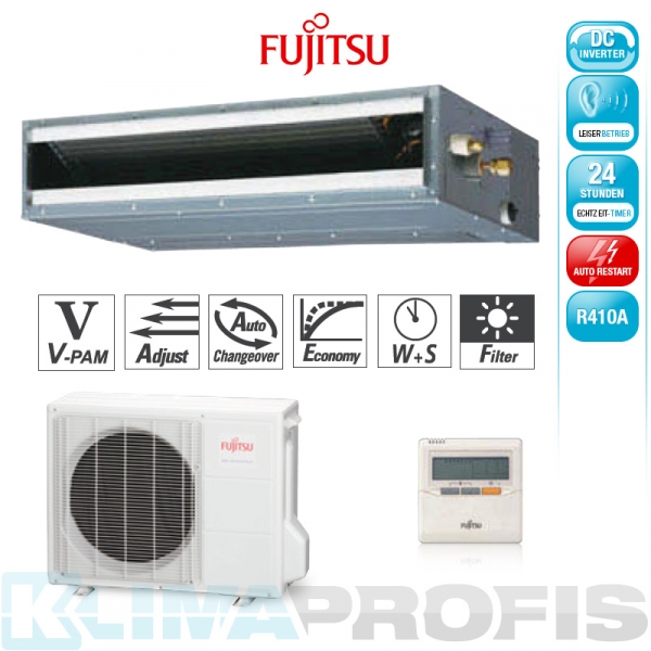Fujitsu ARYG 14 LLTB Zwischendecken- Klimageräte Set - 5,4 kW