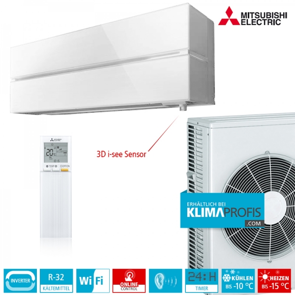 Mitsubishi Electric MSZ-LN60VG2W Diamond R32 Wandklimageräte-Set - 6,9 kW