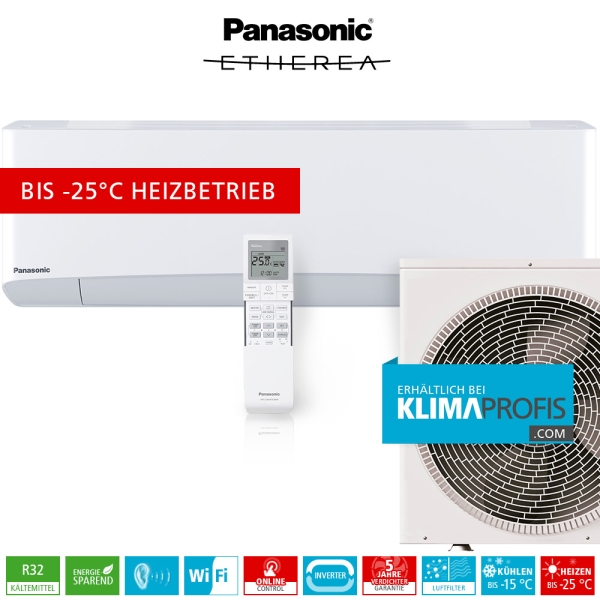 Panasonic Nordic NZ50-VKE R32 Inverter Plus Klimageräte-Set - 6 kW