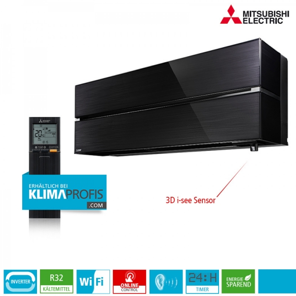 Mitsubishi Electric MSZ-LN50VG2B Diamond Multisplit Wandklimagerät - 5 kW, Onyx Black