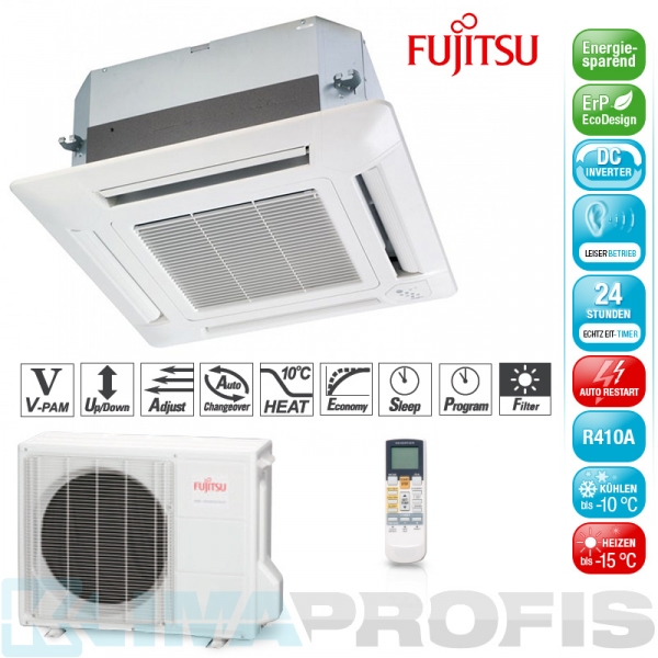 Fujitsu AUYG 14 LVL Deckenkassetten Set - 5,4 kW