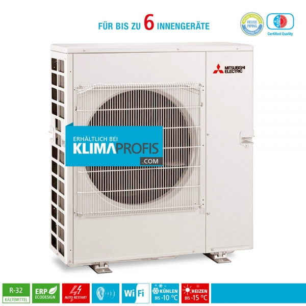 Mitsubishi Electric MXZ-6F122VF R32 Multisplit Inverter Außengerät 13,5 kW für 6 Innengeräte