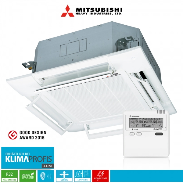 Mitsubishi Heavy FDT 50 VH 4-Wege-Deckenkassette mit Komfortpaneel - 5 kW
