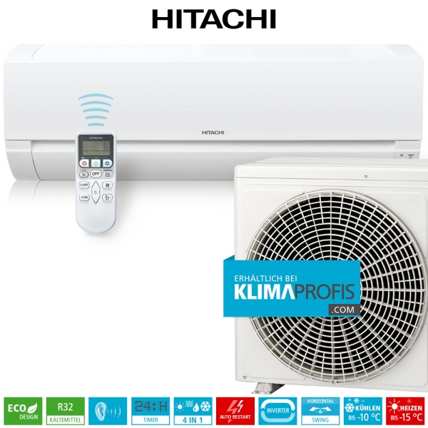 Hitachi Dodai RAK-35REF R32 Inverter Wandklimageräte Set - 4 kW