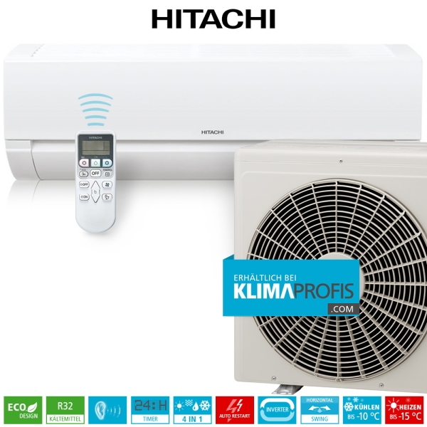 Hitachi Dodai RAK-50REF R32 Inverter Wandklimageräte Set - 5,2 kW