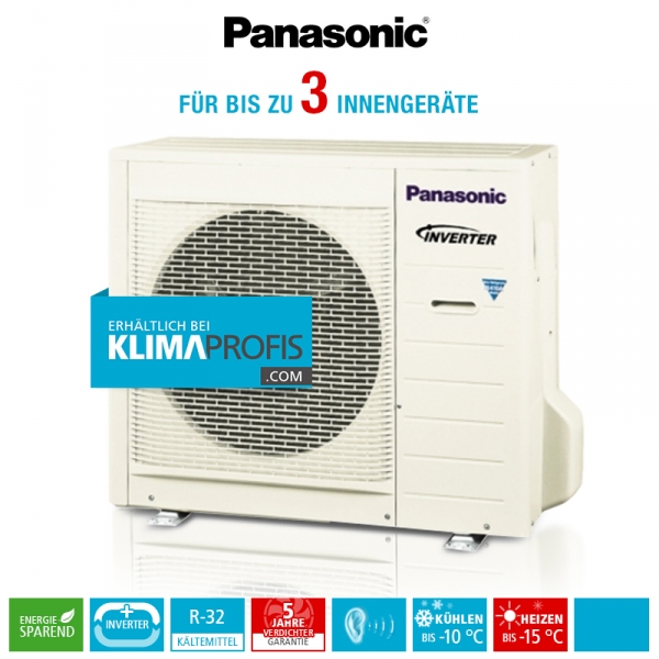 Panasonic CU-3E23SBE R32 Multi-Split Inverter Plus Außengerät - 8 kW