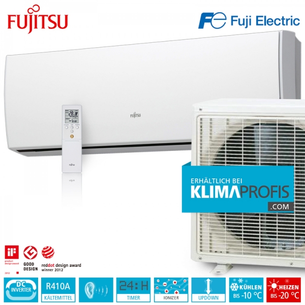 Fujitsu ASYG12LUCA Inverter Design Wandklimageräte Set - 4 kW