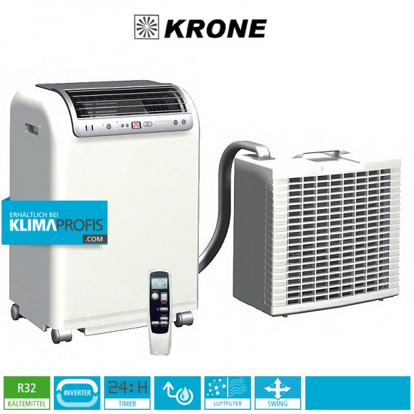 Krone RKL 495 R32 DC Inverter- Mobiles Inverter-Raumklimagerät in Splitausführung 4,6 kW