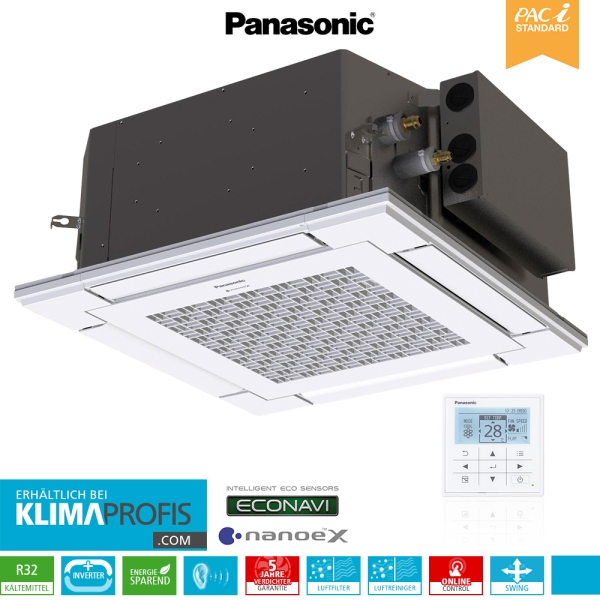 Panasonic S-36PY3E Multi-Split Rastermaß Deckenkassettenklimagerät - 3,5 kW